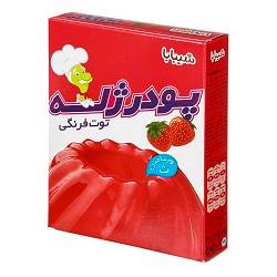 پودر ژله توت فرنگی 100 گرم شیبا